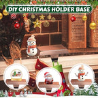 OCTERIC 4 Pcs Red Bronze Christmas Metal Stocking Holders for Mantle, Heavy Duty Stocking Hangers Stocking Hook Xmas Ornaments for Counter Tables Window Fireplace Mantle Decoration - Image 4