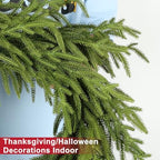 24 Inch Real Touch Christmas Wreath, Natural Droopy,Soft Bendable Winter Wreaths for Front Door, Christmas Wreaths for Front Door, Cedar Wreath, Indoor Christmas Decorations Outdoor for Home Decor - Image 5