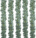 Kisflower 5 Pack 6.56FT Green Eucalyptus Garland for Decoration Table with Willow Leaves Greenery Garland Fake Hanging Plants Vines for Wedding Arch Decor Party Room Home Garden Office Wall Decor by Kisflower