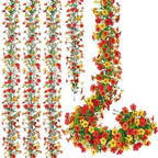 Fall Artificial Flower Garland 4 Pack Wildflower Floral Garland by MEIVINES