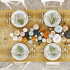 Jetec 40 Pieces Thanksgiving Decor Thankful Grateful Blessed, Wood Color - Image 6