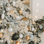 Cindeer 100 Pcs Christmas Tree Picks Sprays Glitter 10.2 in,Champagne Gold - Image 3