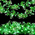 BlcTec 9.85 FT St Patrick's Day Garland with 50 LED Green Lights, Battery Operated Irish Garland Lights with 8 Lighting Modes & Waterproof for Home, Porch, Front Door, Table, Mantle Décor, 1Pack by BlcTec