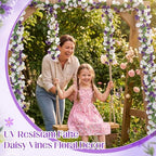 6 Pcs 6 ft Artificial Morning Glory Flower Vine Garland Decor - Image 6