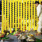 Giegxin 15 Pack 5ft Marigold Garland for Decor, Yellow - Image 6