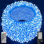 355FT 900 LED Blue Christmas Lights, Extra Long Outdoor String Lights Waterproof, Timer & Memory, 8 Modes Dimmable Plug in Fairy Lights for Outside Tree Wedding Patry Holiday Decorations by JIXXULVU