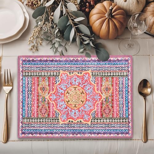 Maison d' Hermine Placemats Set of 4 Reusable 100% Cotton (13"x19") - Image 5