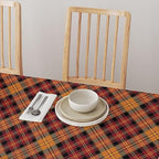 Fabric Textile Products | Fall Harvest Tablecloth | Plaid Round Tablecloth | 90" Round | Machine Washable and Stain-Resistant for Easy Care | Made in The USA - Image 4