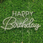 Happy Birthday LED Neon Signs Transparent Acrylic Lights Decor for Wedding Birthday Party Wall Home Bedroom Room Art Decoration with USB Light Modulator 5V - Image 6