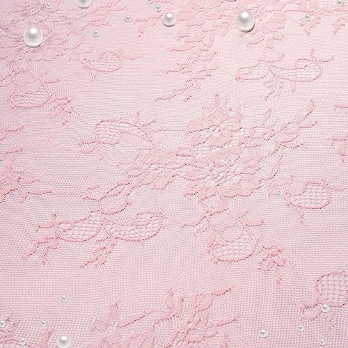 Pink Lace Table Cloth 60x120inch 2Pcs for Decorations Wedding Centerpieces - Image 3