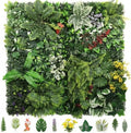 Artificial Grass Wall Panels,40"x40"2PCS Fake Flower Grass Backdrop,UV-Anti Fake Greenery Plant Boxwood Panels,Green Wall Decor for Outdoor Indoor Patio Garden Backyard balcony privacy screen by Unknown