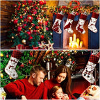 Tatuo 8 Pack Buffalo Plaid Christmas Stockings, 18 Inch for Fireplace - Image 4