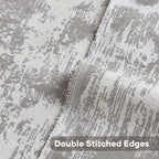 FUTEI Pack of 2 Faux Cashmere Throw Pillow Covers 20x20 Inch, Black White - Image 4