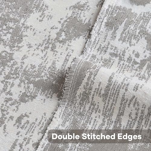 FUTEI Pack of 2 Faux Cashmere Throw Pillow Covers 20x20 Inch, Black White - Image 4