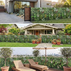 Artificial Grass Wall Panels,40"x40"2PCS Fake Flower Grass Backdrop,UV-Anti Fake Greenery Plant Boxwood Panels,Green Wall Decor for Outdoor Indoor Patio Garden Backyard balcony privacy screen - Image 5