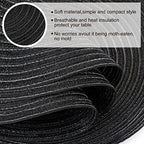 Buryeah 24 Pieces 13 Inch Christmas Round Placemats Circle Woven Place Mats Boho Decor Dining Table Mats Table Scape Hosting Friends for Wedding Birthday Dinner Parties (Black) - Image 5