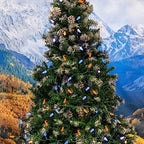 Novelty Lights 24FT 70 LED C6 Christmas String Lights, Blue & Orange - Image 4