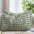 AmHoo Set of 2 Boho Chenille Pillow Cover Decorative Tufted Pillowcase for Couch Bed Sofa Bedroom Living Room Modern 12 x 20-Inch Sage Green by AmHootextile