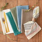 DII Variegated Tabletop Collection, Napkin Set, 20x20, Teal, 6 Piece - Image 6