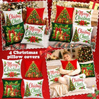 16 Pack Seasonal Pillow Covers 18x18 inch, Fall Halloween Christmas Winter Throw Pillow Covers, Soft Farmhouse Pumpkin Snowman Holiday Decorative Cushion Cases for Couch Sofa Living Room Decor - Image 5