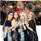 6x13ft Gorgeous Fireworks Garage Door Banner Cover Happy New Year 2025 Photography Backdrop Colorful Blurry Bokeh Fireworks New Year's Eve Celebration Countdown to New Year Banner Party Decor - Image 7