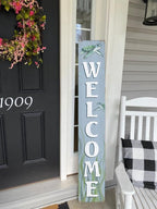 Welcome Sea Turtle Sign for Front Door, 4ft Tall Front Porch Decor, Vertical Wooden Signs for Front Porch, Rustic Farmhouse Wood Porch Decorations Outdoor - Image 6