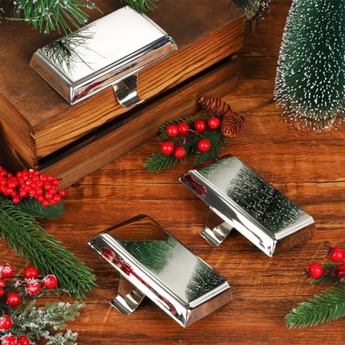 WYTAOHZL 6PCS Christmas Stocking Holders Sliver - Image 6