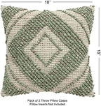 · REDEARTH · Boho Textured Handwoven Throw Pillow Cases - Solitaire Lozenge - Image 7