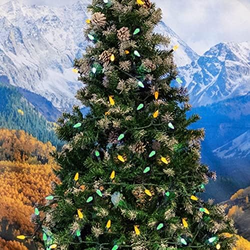 Novelty Lights 24FT 70 LED C6 Christmas String Lights, Green & Yellow - Image 4