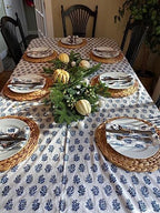 13'' Round Woven Placemats Plate Chargers Set of 6, Boho Farmhouse Rustic Woven Place Mats for Dining Table Decoration, Rattan Wicker Table Mats Jute Braided Chargers for Dinner Plates - Image 5