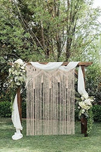 Beaded Curtain, Boho Macrame Curtains for Doorways, 52x72 in - Image 7