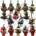 Cindeer 16 Pcs Mini Christmas Tree Tabletop 8-10'' Christmas Centerpieces by Cindeer