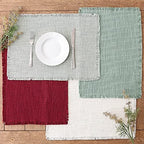 DII Linen Tabletop Collection Machine Washable, Placemat Set, 14.5x20.5, Jadeite, 4 Piece - Image 6