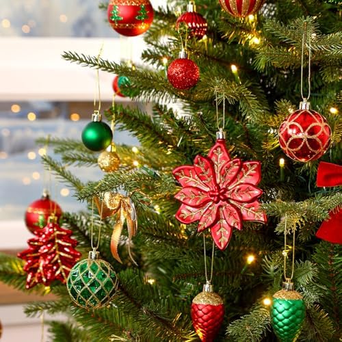 SHareconn 106 PCS Christmas Ball Ornaments for Christmas Tree Decorations - Image 4