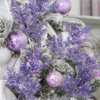 Cindeer 100 Pcs Christmas Tree Picks Sprays Glitter 10.2 in,Purple - Image 6