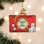 Old World Christmas Rack N Roll Mahjong Glass Blown Ornament for Christmas Tree, Handcrafted Holiday Decoration, Hasbro Games Collection by Old+World+Christmas