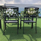Wedding Arch Flowers 30 Inch Rustic Artificial Floral Swag Decor - Image 4