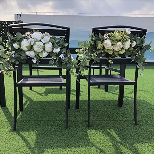 Wedding Arch Flowers 30 Inch Rustic Artificial Floral Swag Decor - Image 4