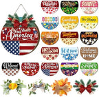 Vicenpal 22 Pcs Interchangeable Welcome Sign Front Door, 17 Magnetic Icon by Vicenpal