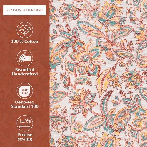 Maison d' Hermine Placemats Set of 4 Reusable 100% Cotton (13"x19") - Image 2