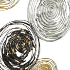 Deco 79 Metal Plate Home Wall Decor Wall Sculpture with Textured Pattern, Wall Art 42" x 1" x 27", Gold - Image 5