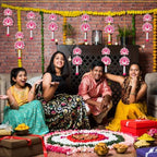 Novabright 10 Pcs Lotus Hanging Decorations for Diwali - Image 5
