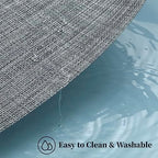 Leetaltree Linen Grey Placemats Set of 12 - Heat Resistant Non-Slip Place mats for Dining Table, Washable Durable PVC Vinyl Woven Table Mats（Linen Grey, 12） - Image 5