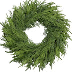 26 Inch Christmas Wreath, Christmas Wreaths for Front Door, Artificial Pine Wreath for Table Wall Window Indoor Outdoor Christmas Decoration by OZFHUA