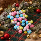 Daifunli 8 Pcs Candy Christmas Tree Picks 7.87 Inch Candy Land Christmas Balls Ornaments Xmas Hanging Decorations for Xmas Tree Topper DIY Wreath Holiday Floral Vase Fillers Crafts Home Decor - Image 3