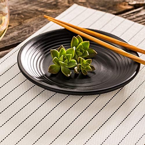 Restaurantware White Vinyl Woven Placemat, 16 x 12 in, 6 Pack - Image 3