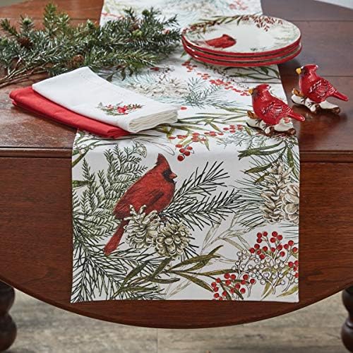 Park Designs Cardinal Table Runner 15" x 54", White - Image 2
