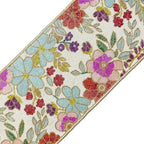 Floral Spring Beaded Table Runner, Handmade Beaded Table Runners 13x36 inches, Multicolour by Enliven