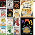 Seasonal Garden Flags Set of 12 Double Sided 28x40 Inch, Large House Flags by pating