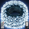 LED Christmas Lights, Extra Long Outdoor String Lights Waterproof, Timer & Memory, 8 Modes Dimmable Plug in Fairy for Outside Tree Wedding Patry (Cool White, 355FT 900LED Dark Green Wire) by JIXXULVU
